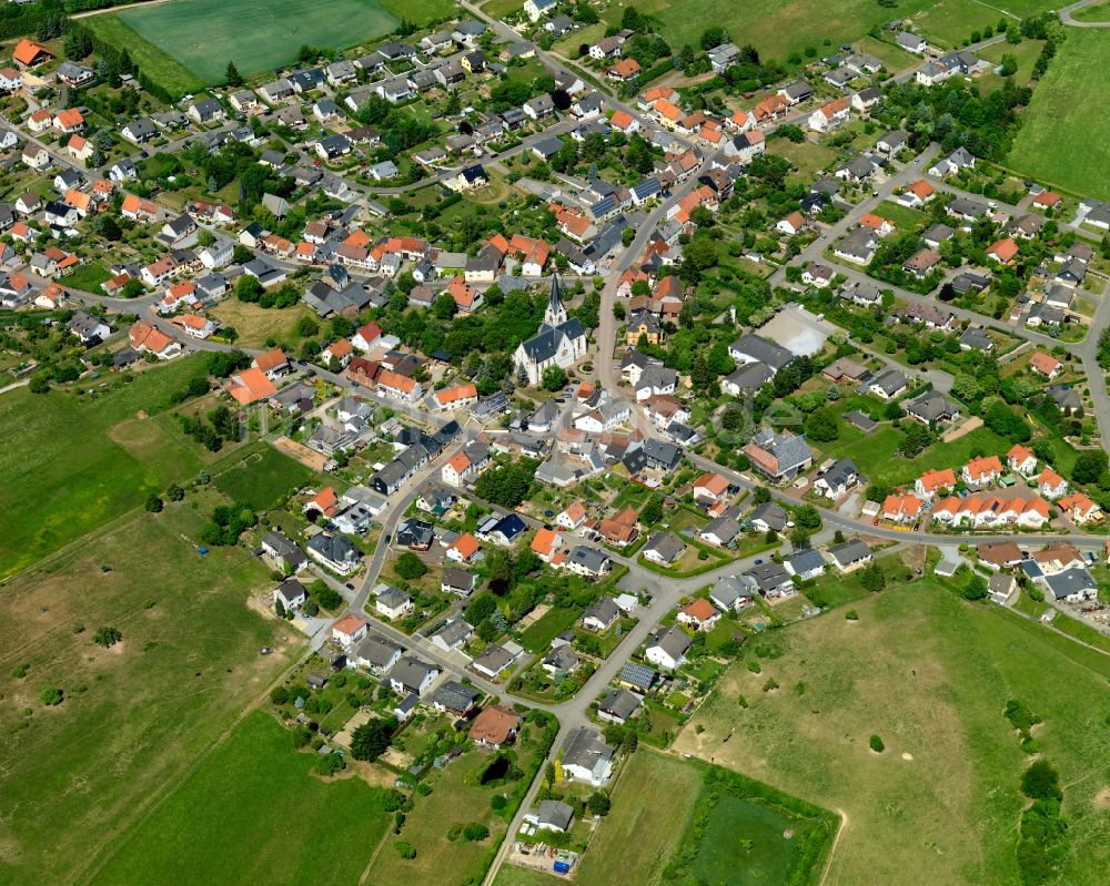 Daxweiler von oben - Ortsansicht von Daxweiler im Bundesland Rheinland-Pfalz