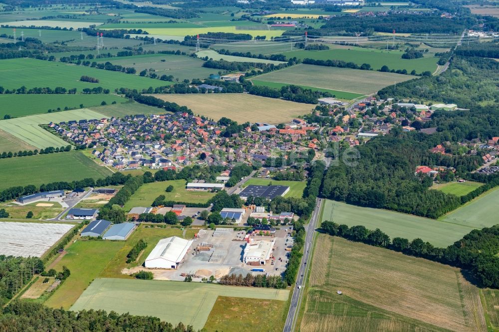 Dollern aus der Vogelperspektive: Ortsansicht in Dollern im Bundesland Niedersachsen, Deutschland