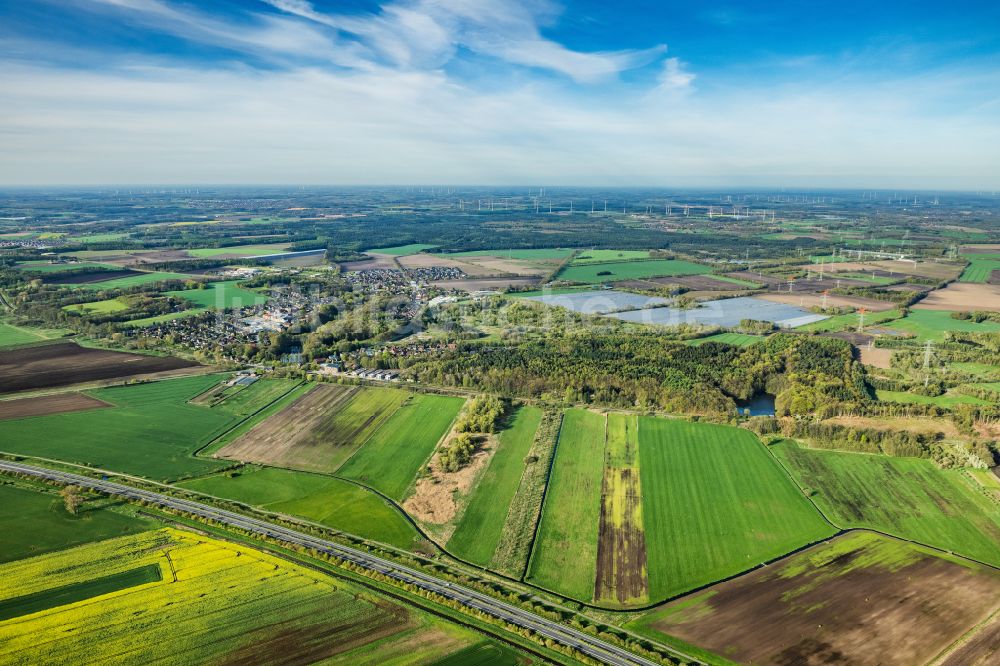 Dollern aus der Vogelperspektive: Ortsansicht in Dollern im Bundesland Niedersachsen, Deutschland