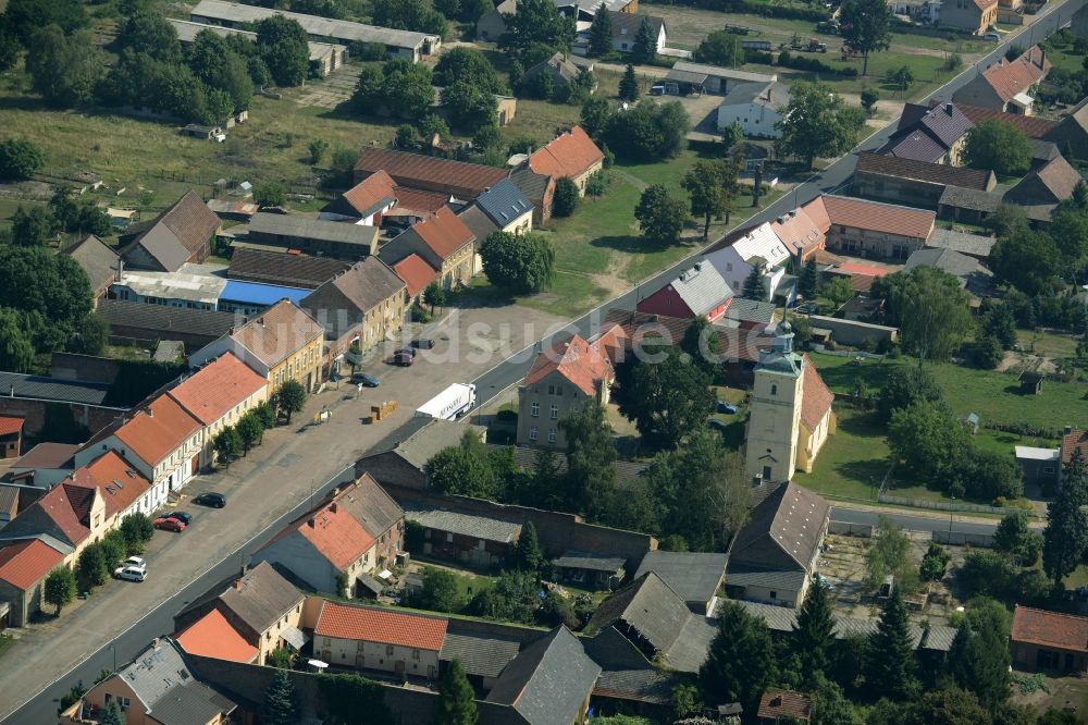 Stülpe aus der Vogelperspektive: Ortsansicht des Dorfes Stülpe im Bundesland Brandenburg