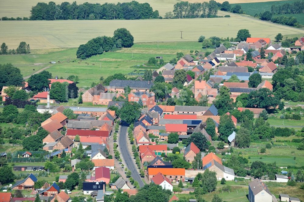 Luftbild Legde/Quitzöbel - Ortsansicht und Dorfkern des Gemeindeverbandes Legde/Quitzöbel in Brandenburg