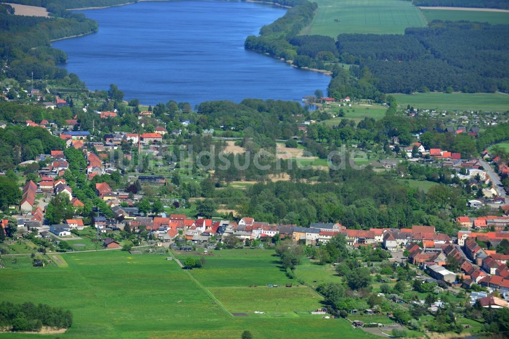 Luftbild Lenzen - Ortsansicht und Dorfkern von Lenzen in der Prignitz im Bundesland Brandenburg