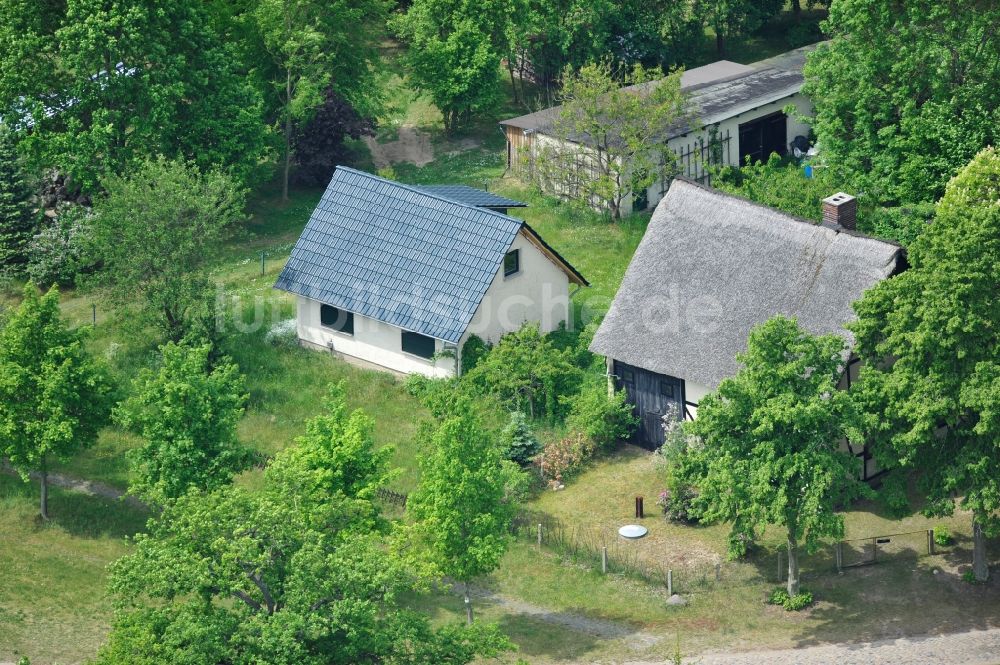 Luftaufnahme Nausdorf - Ortsansicht und Dorfkern von Nausdorf in Brandenburg