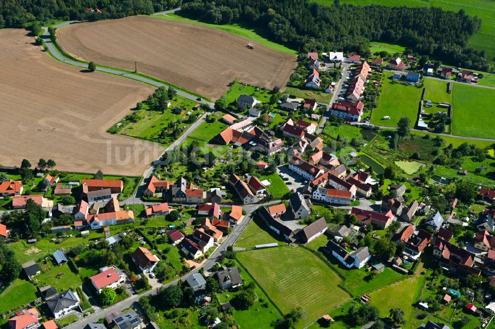 Dorna aus der Vogelperspektive: Ortsansicht in Dorna im Bundesland Thüringen, Deutschland