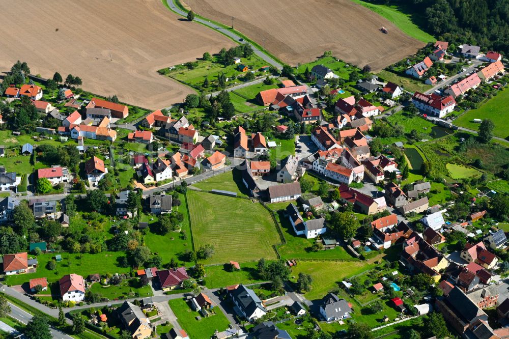 Luftaufnahme Dorna - Ortsansicht in Dorna im Bundesland Thüringen, Deutschland