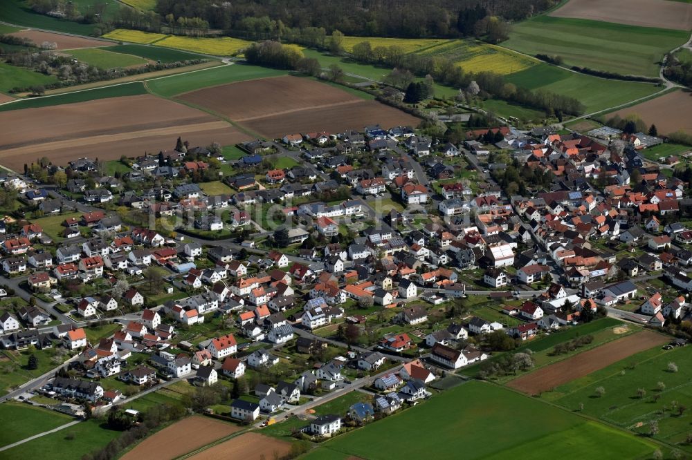 Dornholzhausen aus der Vogelperspektive: Ortsansicht in Dornholzhausen im Bundesland Hessen