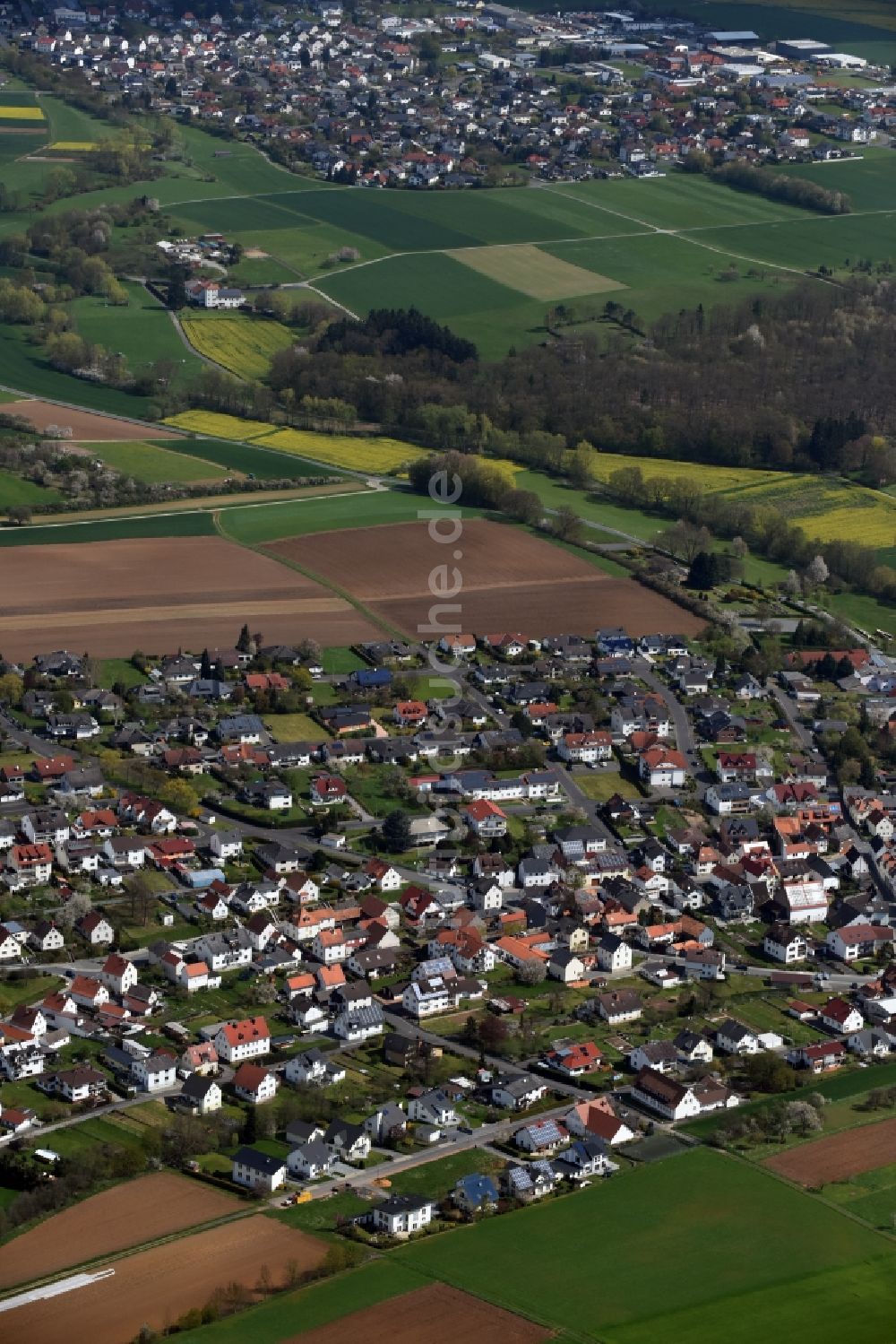 Luftaufnahme Dornholzhausen - Ortsansicht in Dornholzhausen im Bundesland Hessen