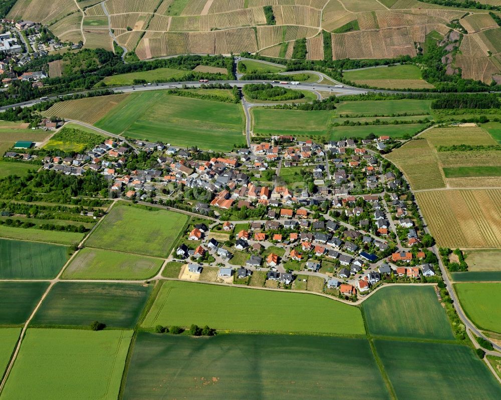 Luftaufnahme Dorsheim - Ortsansicht von Dorsheim im Bundesland Rheinland-Pfalz