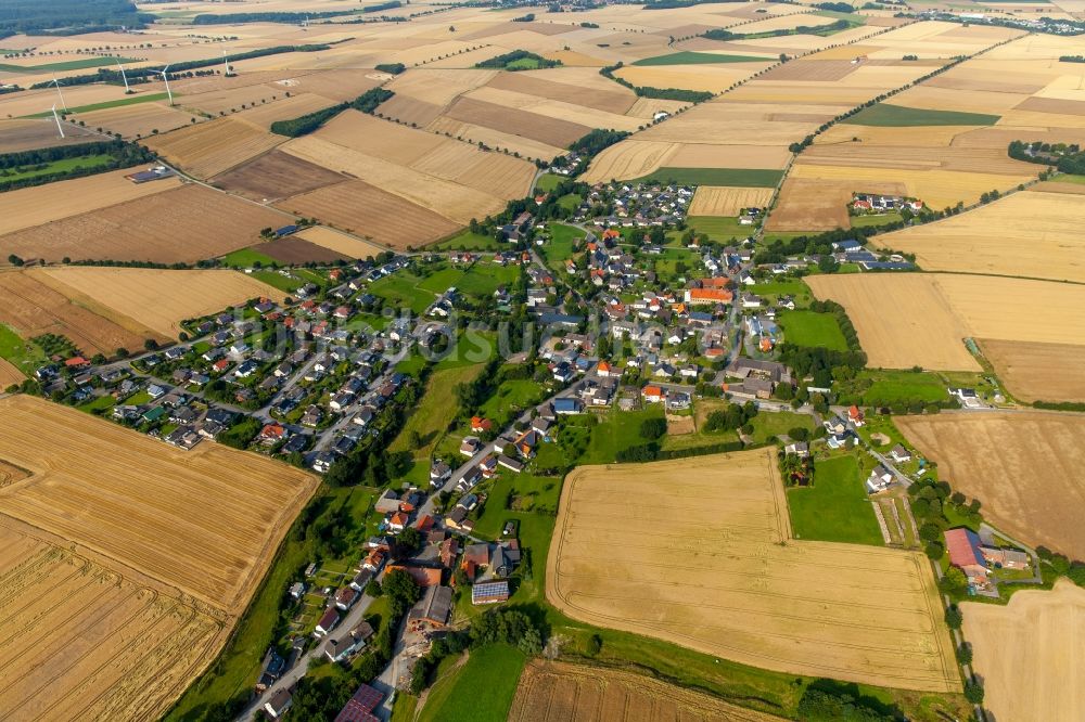 Drewer von oben - Ortsansicht in Drewer im Bundesland Nordrhein-Westfalen