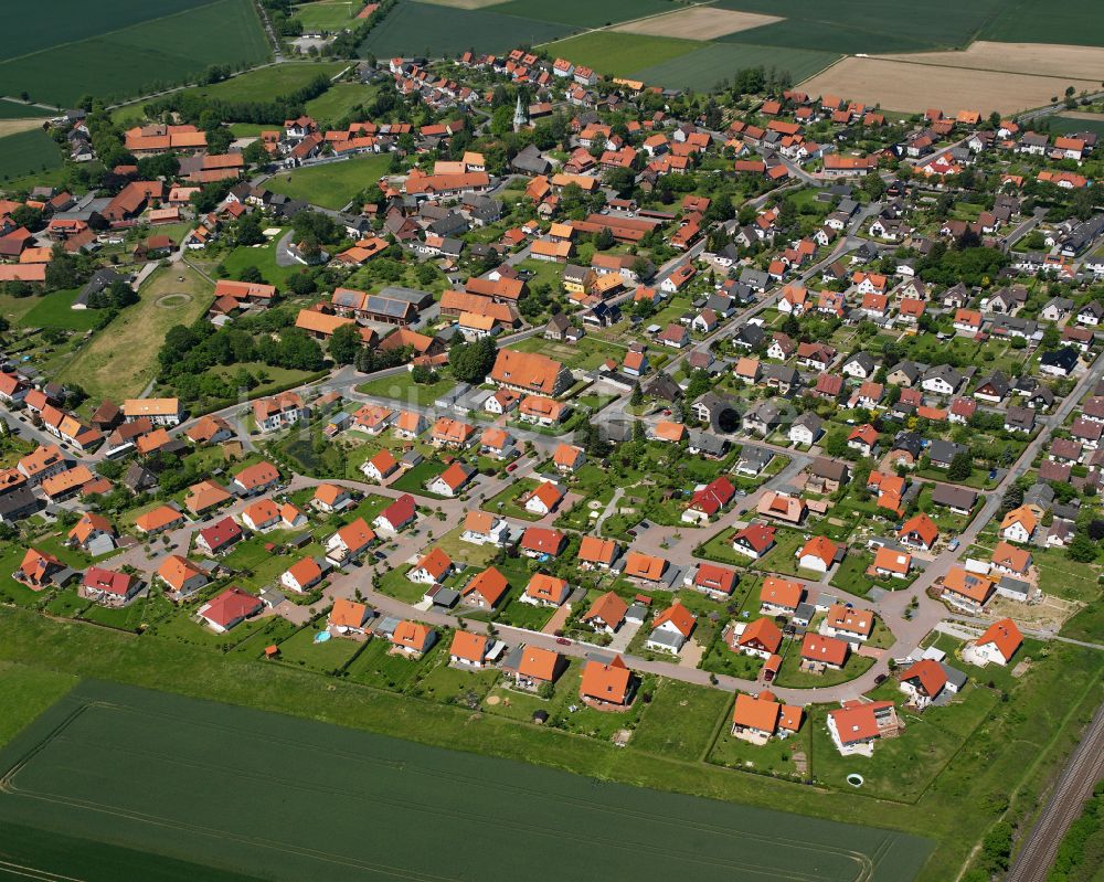 Dörnten von oben - Ortsansicht in Dörnten im Bundesland Niedersachsen, Deutschland