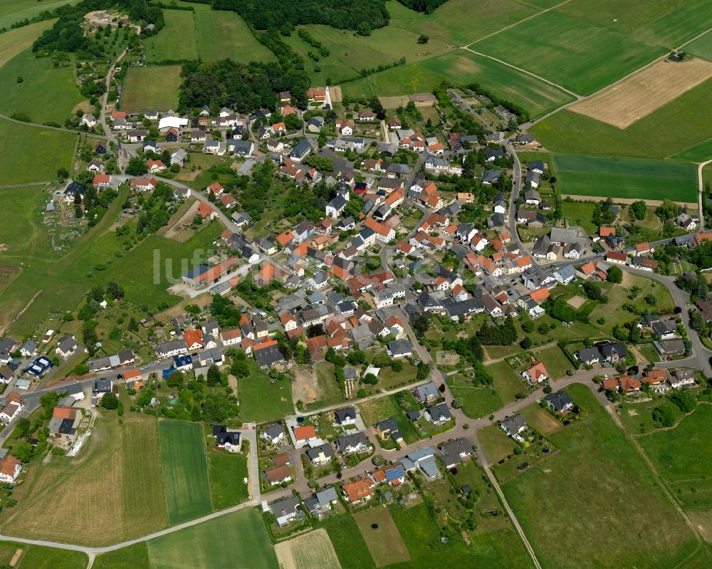 Luftaufnahme Dörrebach - Ortsansicht von Dörrebach im Bundesland Rheinland-Pfalz