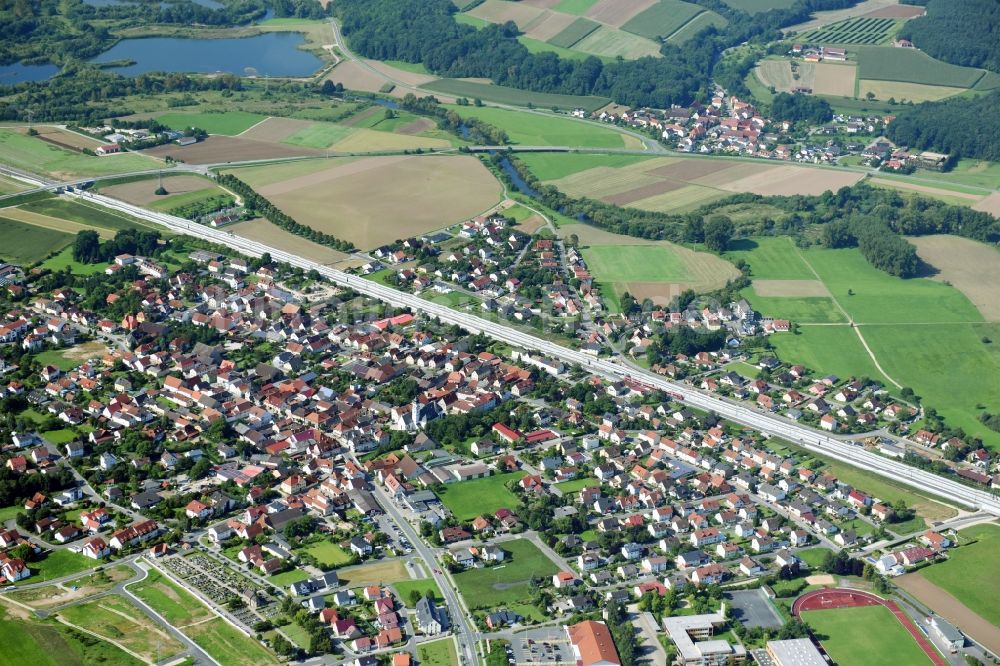 Luftaufnahme Ebensfeld - Ortsansicht in Ebensfeld im Bundesland Bayern, Deutschland