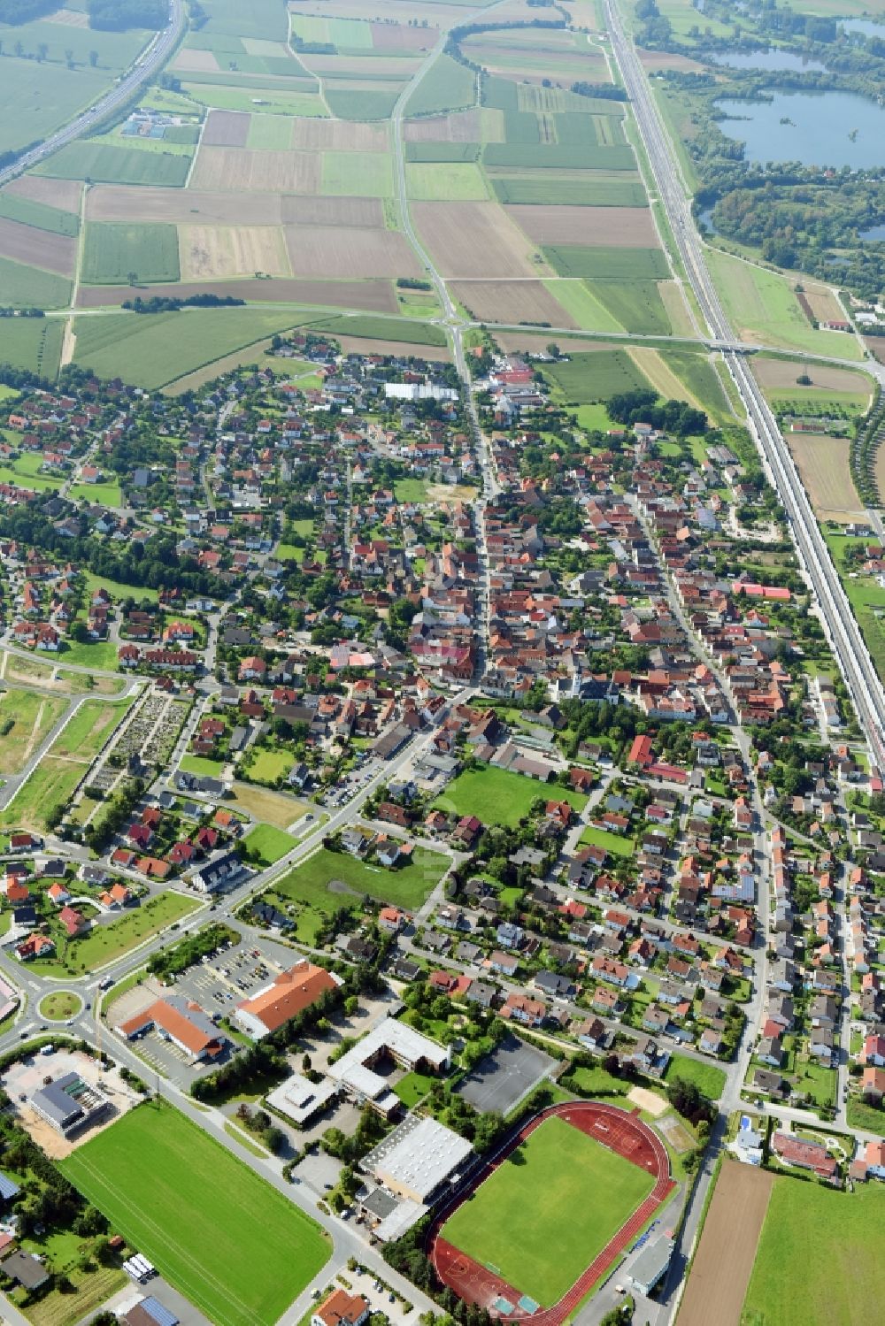 Luftbild Ebensfeld - Ortsansicht in Ebensfeld im Bundesland Bayern, Deutschland