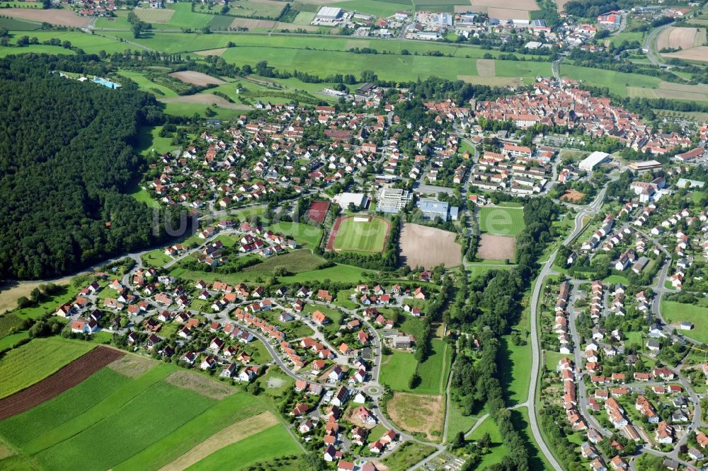 Luftbild Ebern - Ortsansicht in Ebern im Bundesland Bayern, Deutschland