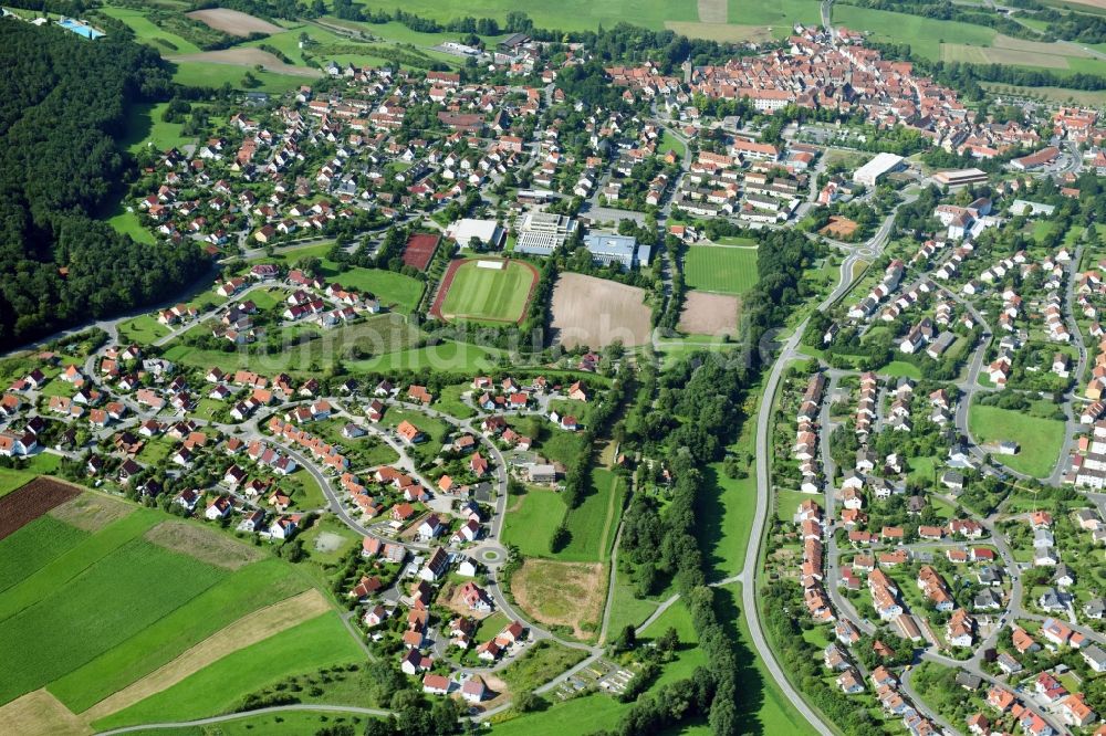 Luftaufnahme Ebern - Ortsansicht in Ebern im Bundesland Bayern, Deutschland