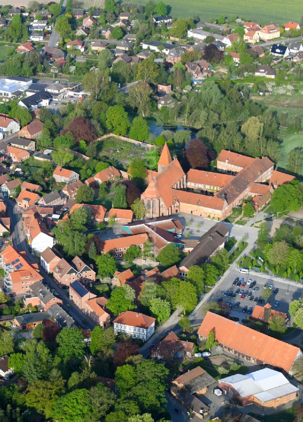 Luftaufnahme Ebstorf - Ortsansicht in Ebstorf im Bundesland Niedersachsen, Deutschland