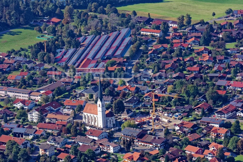 Eggstätt von oben - Ortsansicht von Eggstätt im Bundesland Bayern