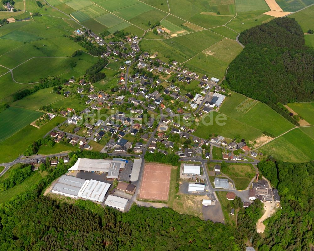 Eichelhardt von oben - Ortsansicht von Eichelhardt im Bundesland Rheinland-Pfalz