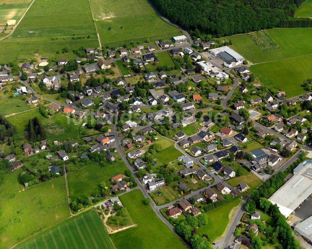 Eichelhardt aus der Vogelperspektive: Ortsansicht von Eichelhardt im Bundesland Rheinland-Pfalz