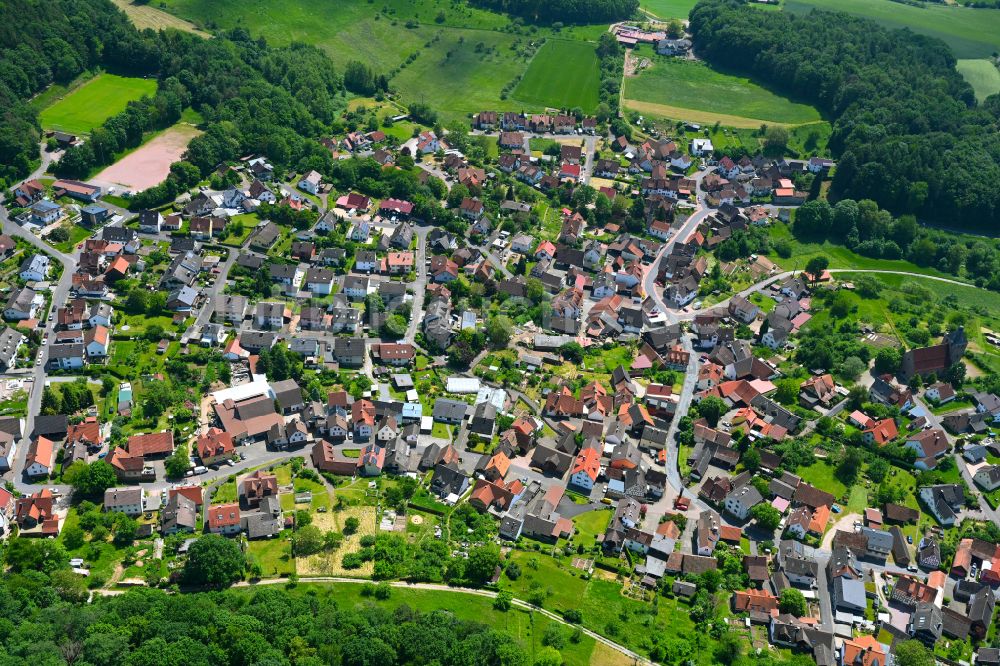 Luftbild Eichenberg - Ortsansicht in Eichenberg im Bundesland Bayern, Deutschland