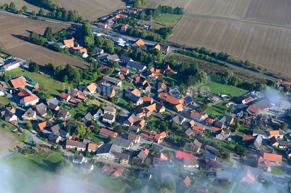 Eimen von oben - Ortsansicht in Eimen im Bundesland Niedersachsen, Deutschland