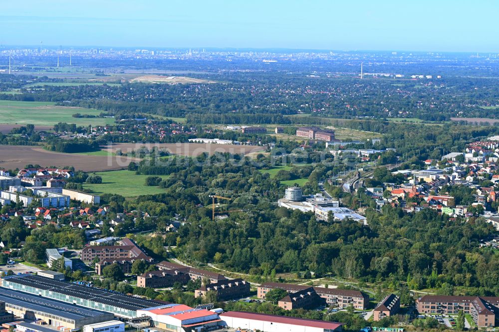 Luftbild Bernau - Ortsansicht mit Einkaufs- Zentrum Bahnhofs-Passage Bernau in Bernau im Bundesland Brandenburg, Deutschland