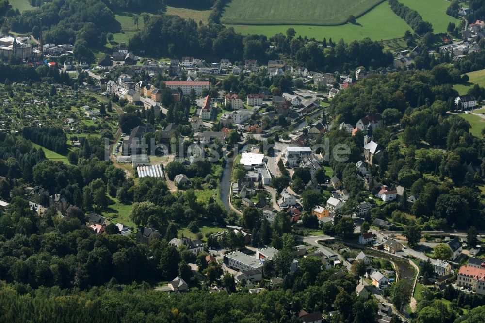 Einsiedel aus der Vogelperspektive: Ortsansicht in Einsiedel im Bundesland Sachsen