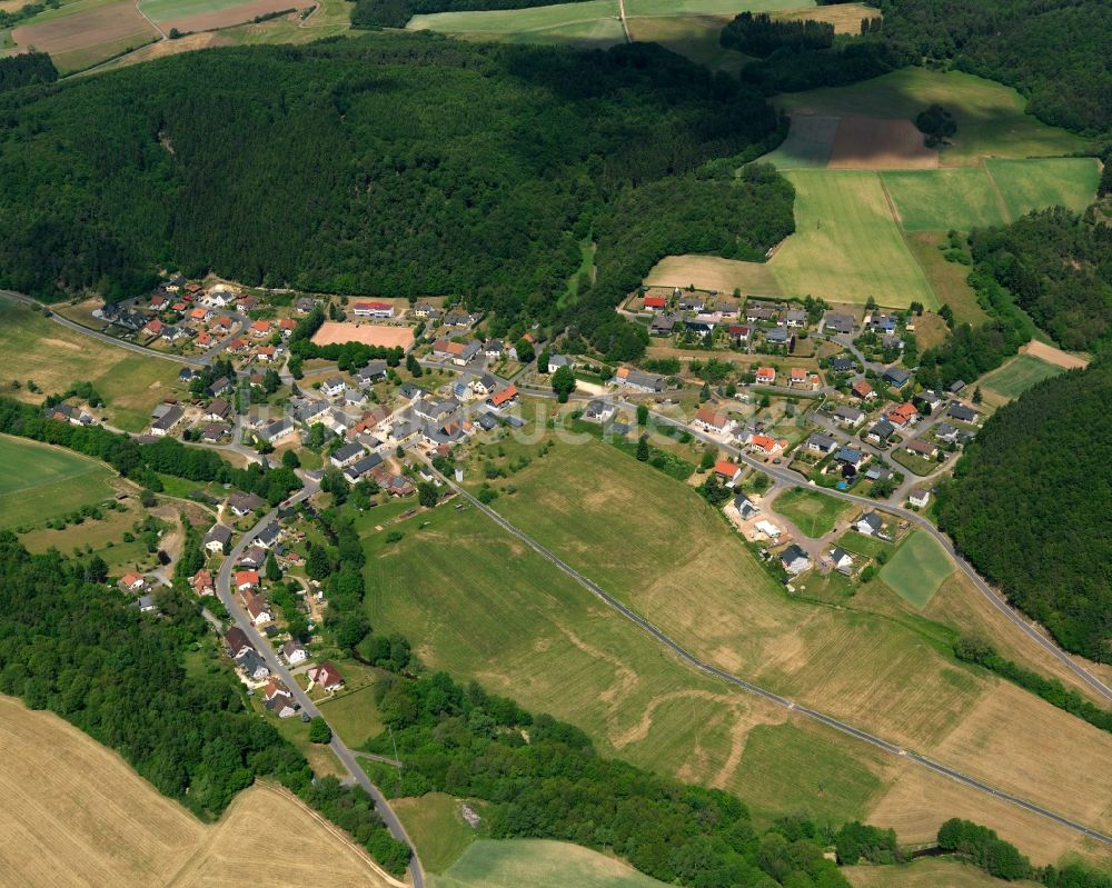 Ellweiler von oben - Ortsansicht von Ellweiler im Bundesland Rheinland-Pfalz