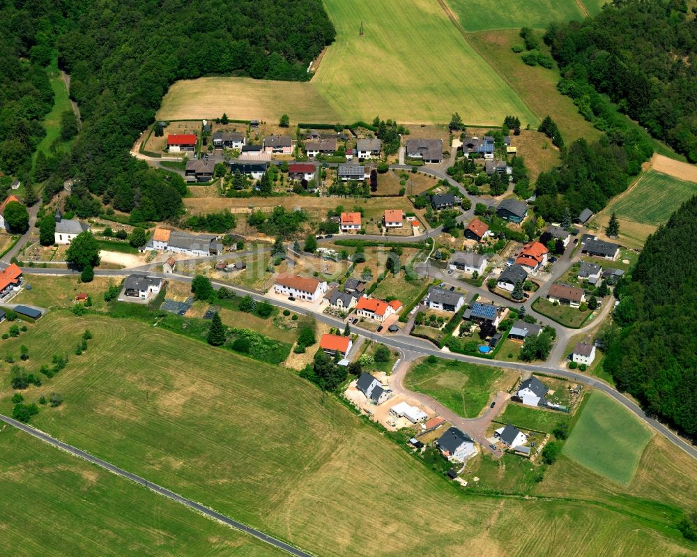 Ellweiler aus der Vogelperspektive: Ortsansicht von Ellweiler im Bundesland Rheinland-Pfalz