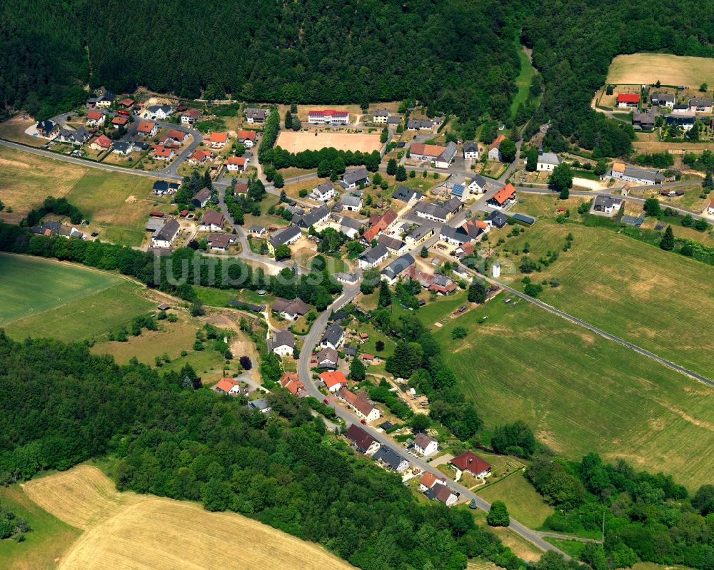 Luftbild Ellweiler - Ortsansicht von Ellweiler im Bundesland Rheinland-Pfalz