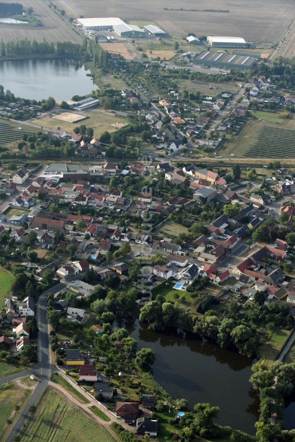 Luftbild Elsnigk - Ortsansicht von Elsnigk im Bundesland Sachsen-Anhalt