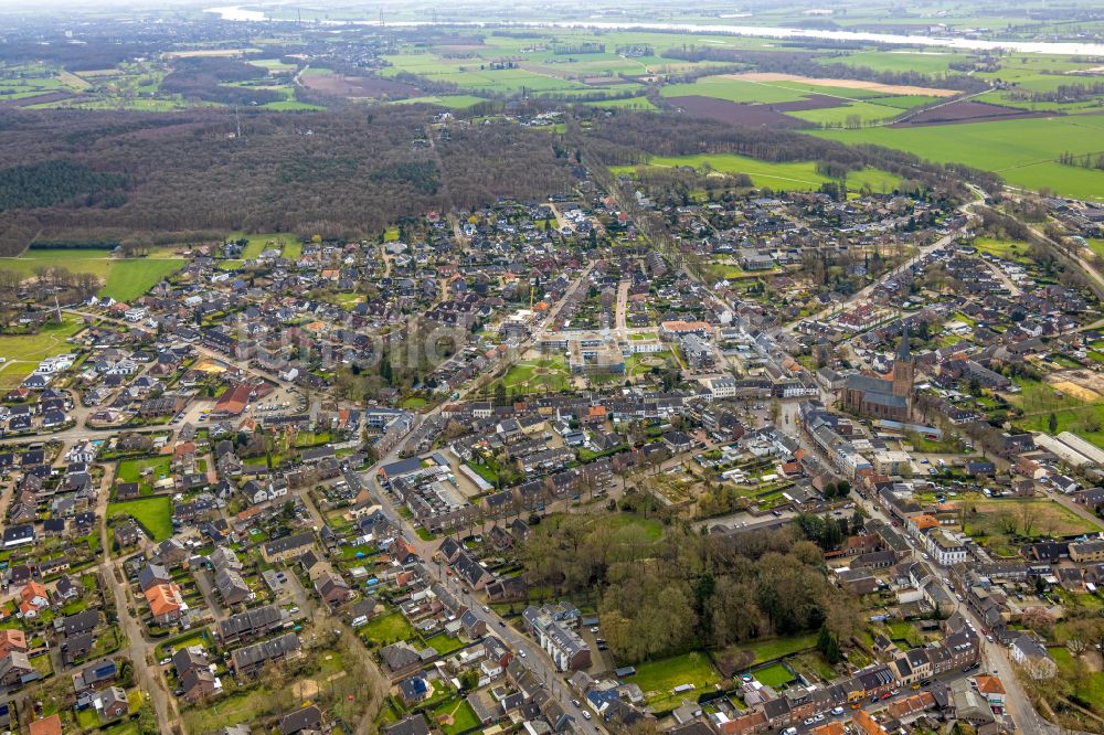 Elten aus der Vogelperspektive: Ortsansicht in Elten im Bundesland Nordrhein-Westfalen, Deutschland