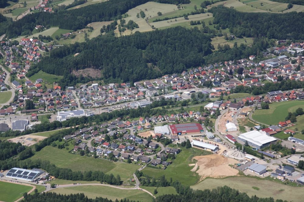 Luftbild Elzach - Ortsansicht von Elzach im Bundesland Baden-Württemberg