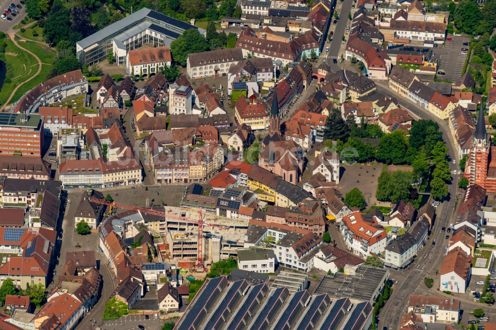 Emmendingen von oben - Ortsansicht in Emmendingen im Bundesland Baden-Württemberg, Deutschland