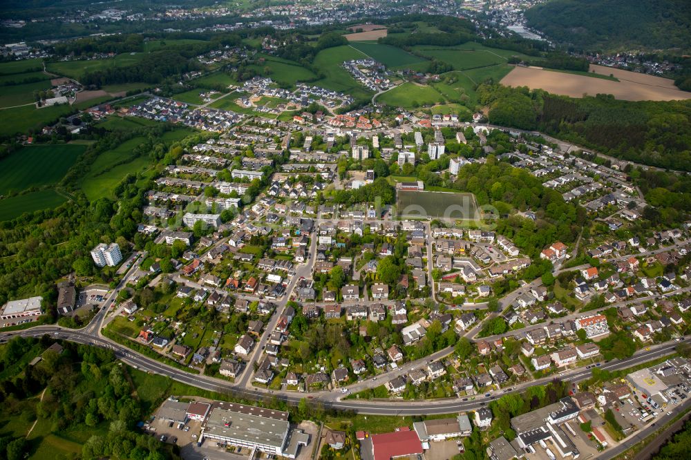 Ennepetal aus der Vogelperspektive: Ortsansicht in Ennepetal im Bundesland Nordrhein-Westfalen, Deutschland