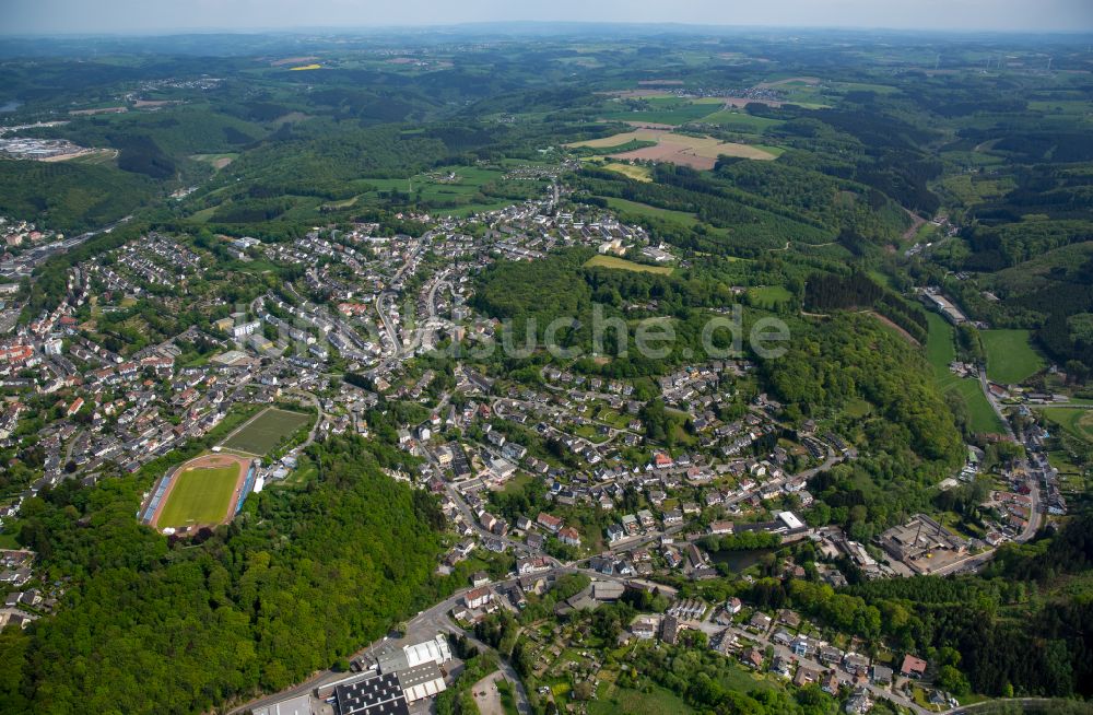 Luftaufnahme Ennepetal - Ortsansicht in Ennepetal im Bundesland Nordrhein-Westfalen, Deutschland