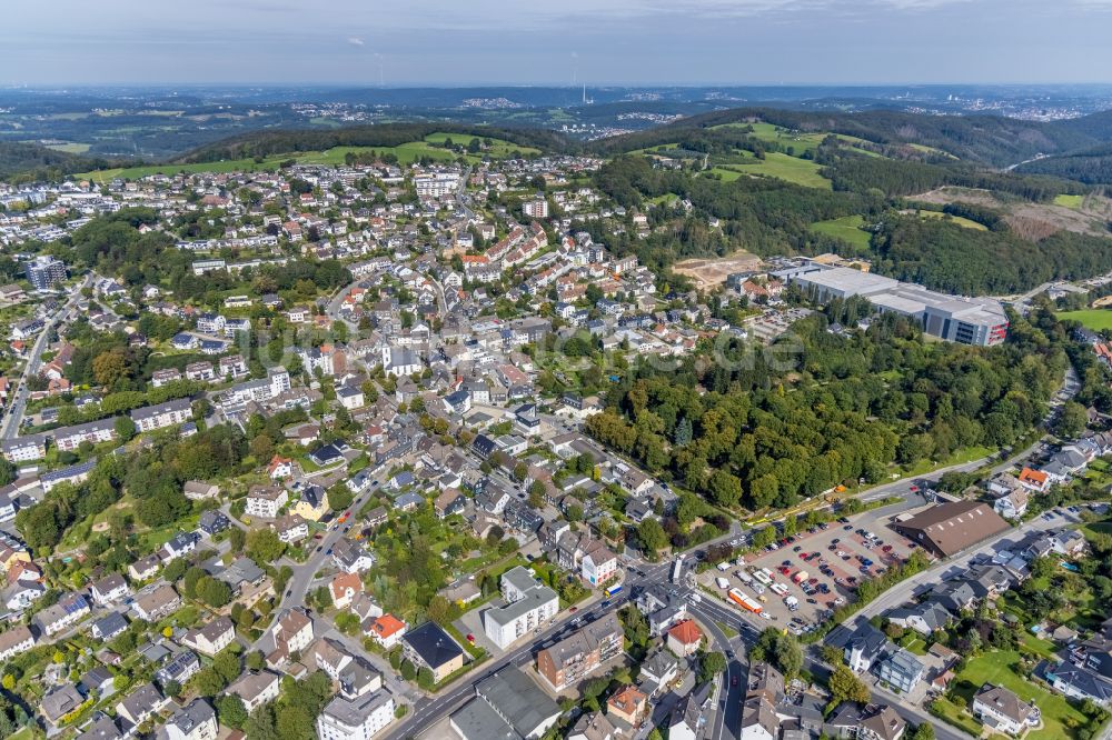 Ennepetal aus der Vogelperspektive: Ortsansicht in Ennepetal im Bundesland Nordrhein-Westfalen, Deutschland