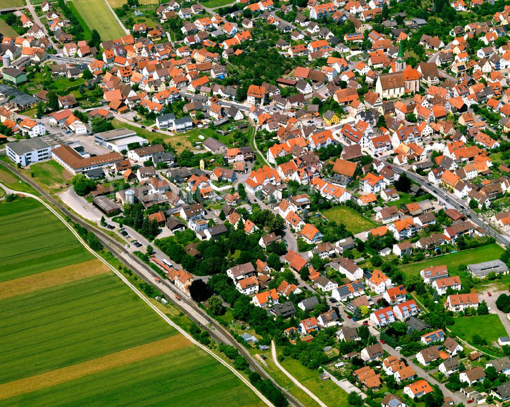 Luftaufnahme Entringen - Ortsansicht in Entringen im Bundesland Baden-Württemberg, Deutschland