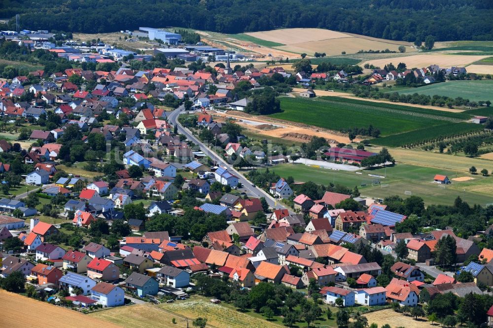 Luftaufnahme Erbshausen-Sulzwiesen - Ortsansicht in Erbshausen-Sulzwiesen im Bundesland Bayern, Deutschland