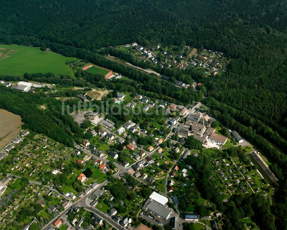 Luftbild Erdmannsdorf - Ortsansicht in Erdmannsdorf im Bundesland Sachsen, Deutschland