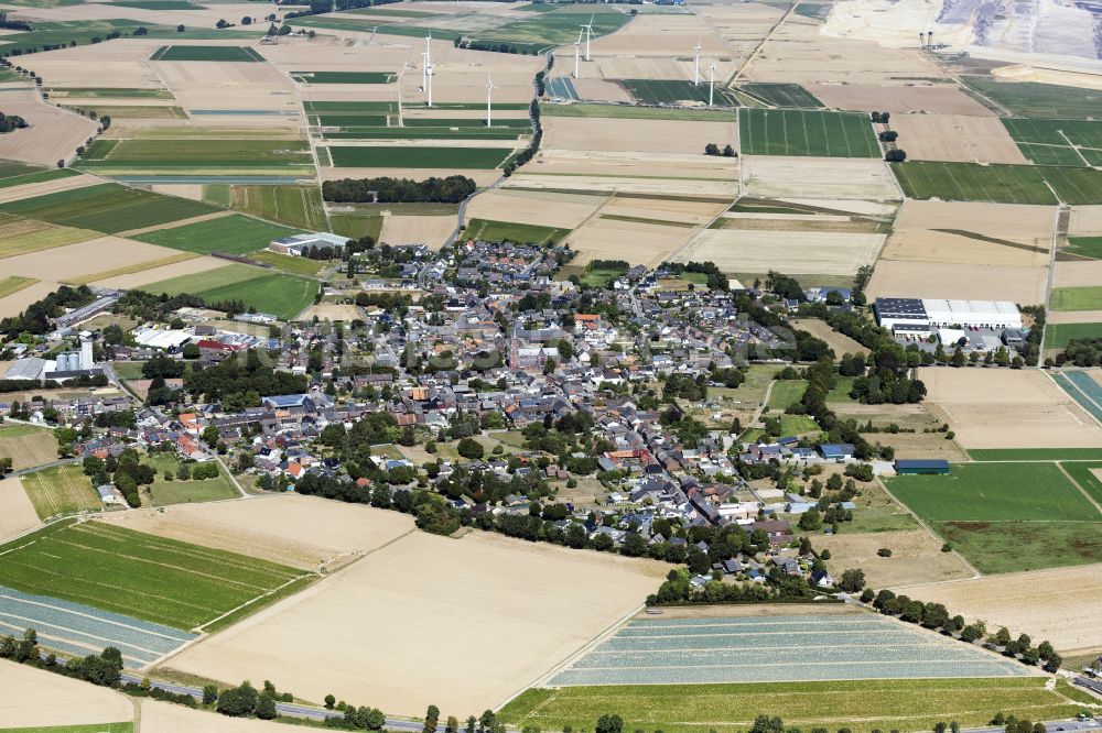 Erkelenz aus der Vogelperspektive: Ortsansicht in Erkelenz im Bundesland Nordrhein-Westfalen, Deutschland