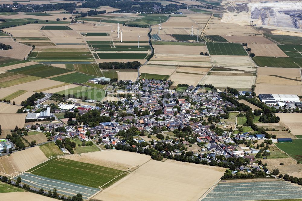 Erkelenz aus der Vogelperspektive: Ortsansicht in Erkelenz im Bundesland Nordrhein-Westfalen, Deutschland