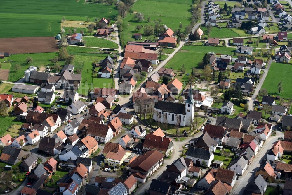 Erkeln von oben - Ortsansicht in Erkeln im Bundesland Nordrhein-Westfalen