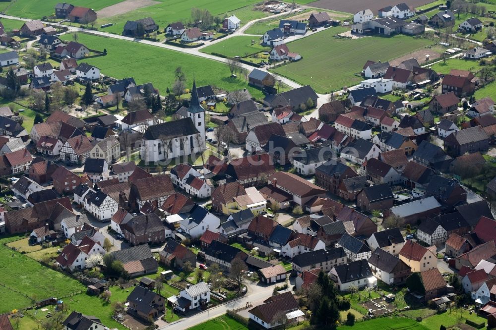 Erkeln aus der Vogelperspektive: Ortsansicht in Erkeln im Bundesland Nordrhein-Westfalen