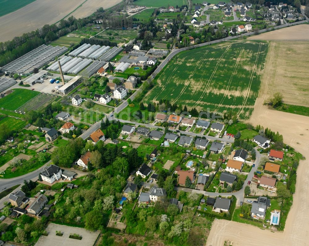 Luftbild Erlau - Ortsansicht in Erlau im Bundesland Sachsen, Deutschland