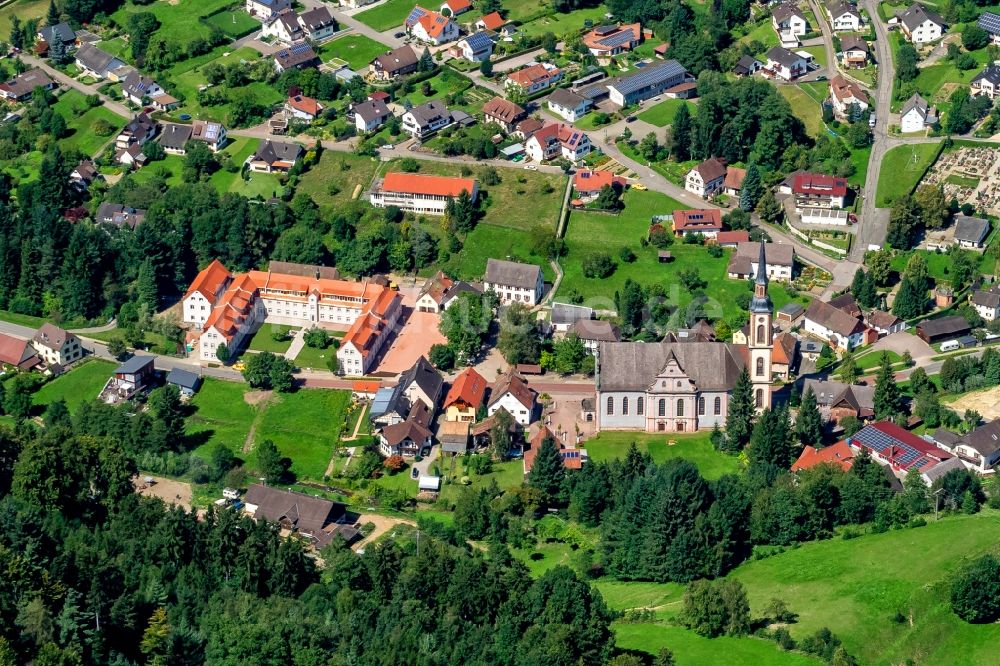 Ettenheimmünster aus der Vogelperspektive: Ortsansicht in