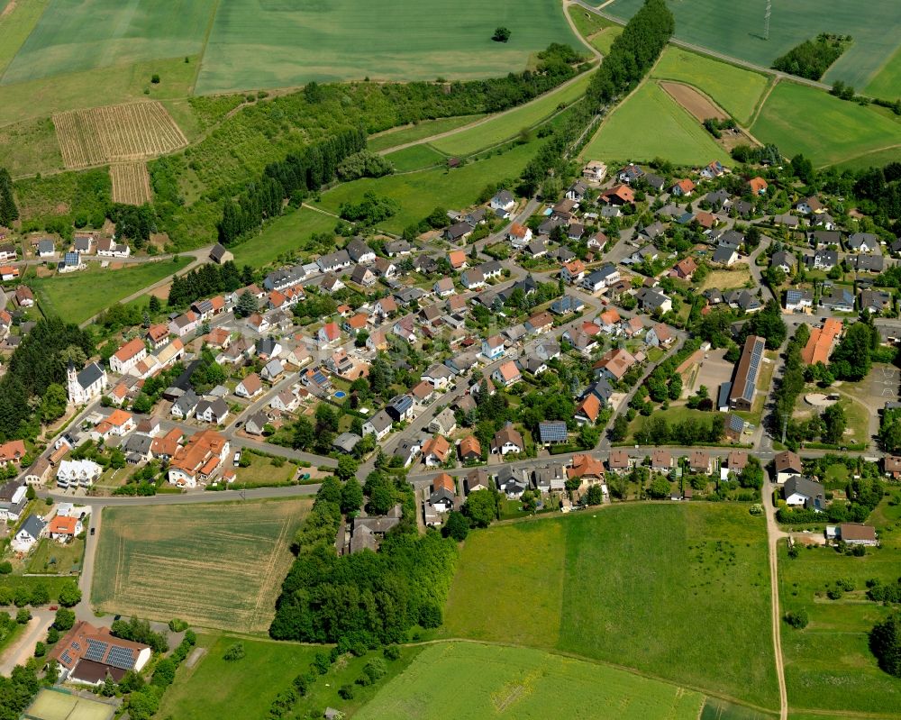 Luftaufnahme Feilbingert - Ortsansicht von Feilbingert im Bundesland Rheinland-Pfalz