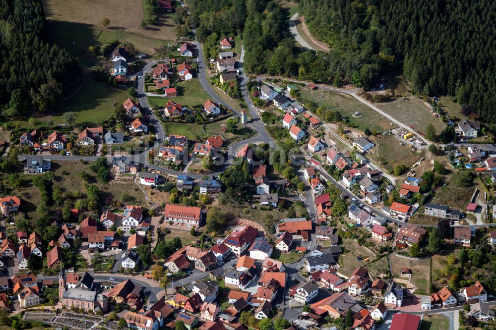 Luftaufnahme Fellen - Ortsansicht in Fellen im Bundesland Bayern, Deutschland