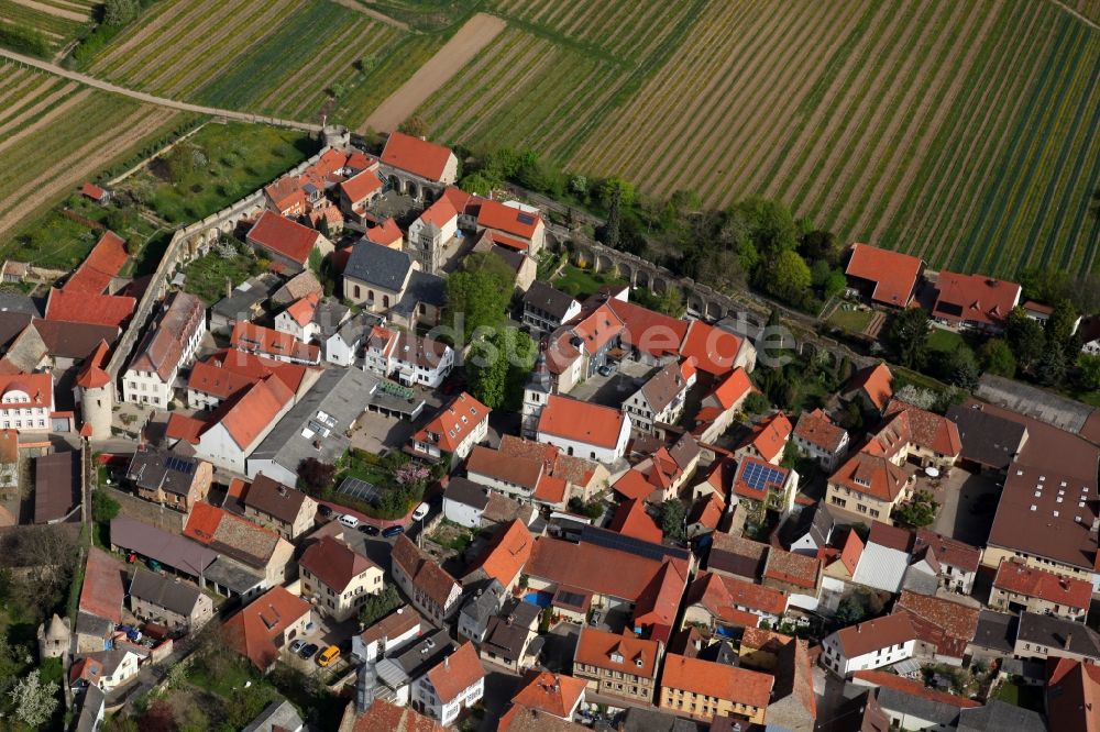 Luftbild Flörsheim - Dalsheim - Ortsansicht vom Flörsheim-Dalsheim im Bundesland Rheinland-Pfalz