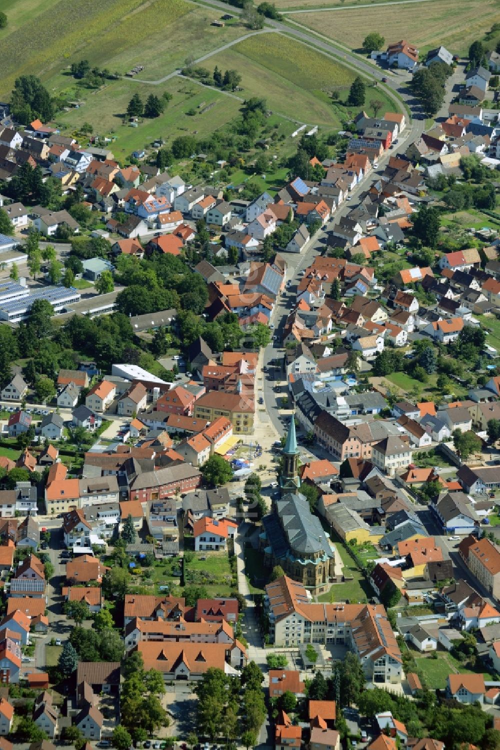 Luftaufnahme Forst - Ortsansicht in Forst im Bundesland Baden-Württemberg